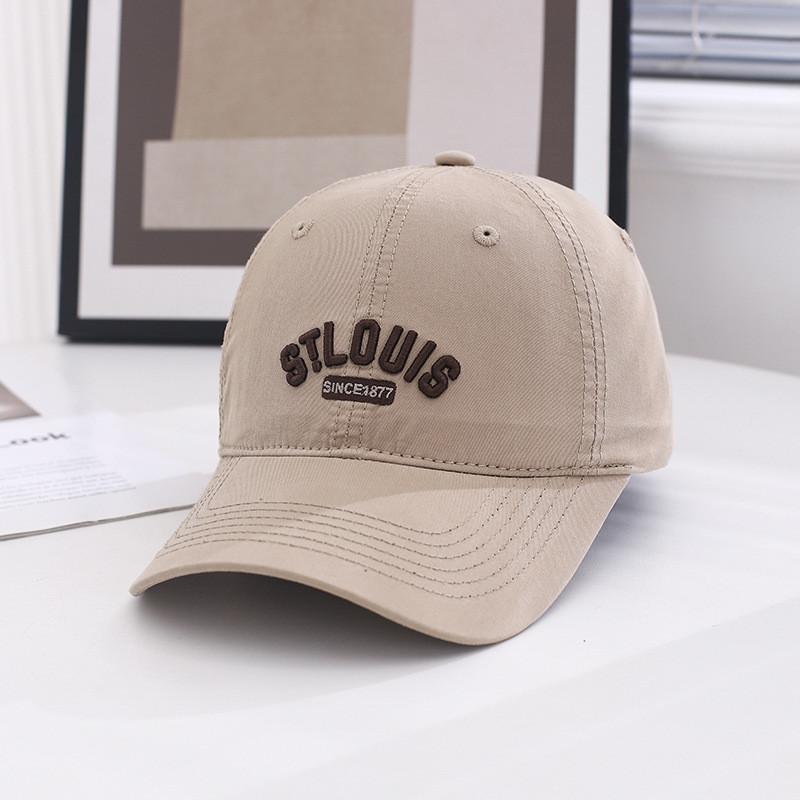 Stlouis Letters Embroidery Duck Cap Outdoor Spring Women Shade Sunscreen Fishing