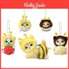 Entzückendes japanisches Cartoon-Stil Bienenkatzen-Stofftier Weiches und kuscheliges Kuscheltier