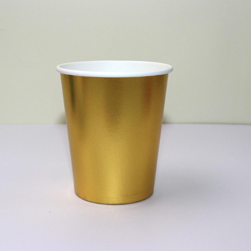 Colorful Disposable Hot Stamped Paper Cups for Children's Birthday Picnic Party