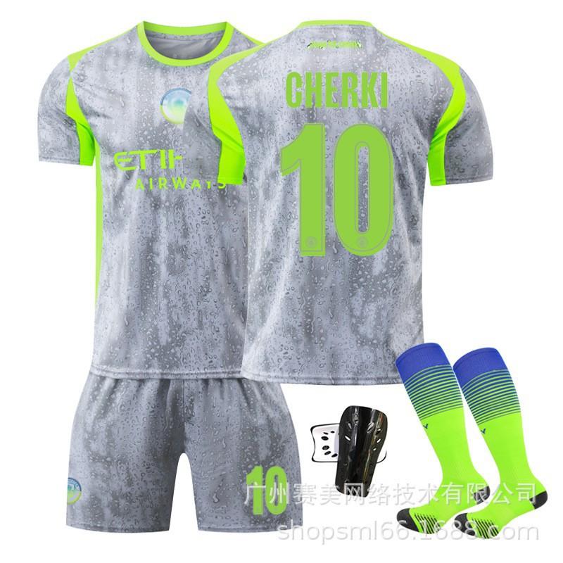 25-26 Manchester Citys Champions League Nr. 9 Harland Fußballuniformen Set 10 Sherki 47 Foden 16 Rodrigo