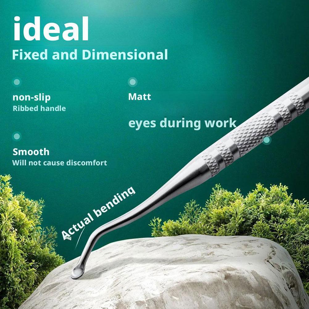 1pc Premium Double-Headed Nail Tool - Stainless Steel & Trimmer, Beveled Callus Remover Effortl S0V9