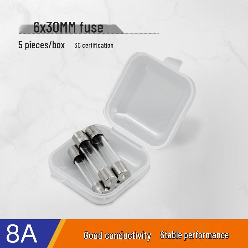 Glass Tube Fuse Set: 5x20mm & 6x30mm, 1-30A Range