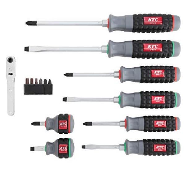 KTC Resin Handle Driver Plate Ratchet Interchangeable Driver Set TPMD18EM + (TPMD18, TMDB8)
