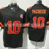 Mens Kansas City Chiefs NFL Football Jersey Patrick Mahomes 15 Travis Kelce 87 Authentic Style Cotton Team Sport Shirt