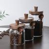 Clear Glass Coffee Canister Airtights Storage Jar For Kitchen Organization
