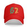 Carino 67 Meme Dinosauro Sei Sette Numero 6 7 Paleontologia Casual Cappellino da Baseball Escursionismo Cappellino Trucker Primavera Uomo Cappellini da Baseball alla Moda