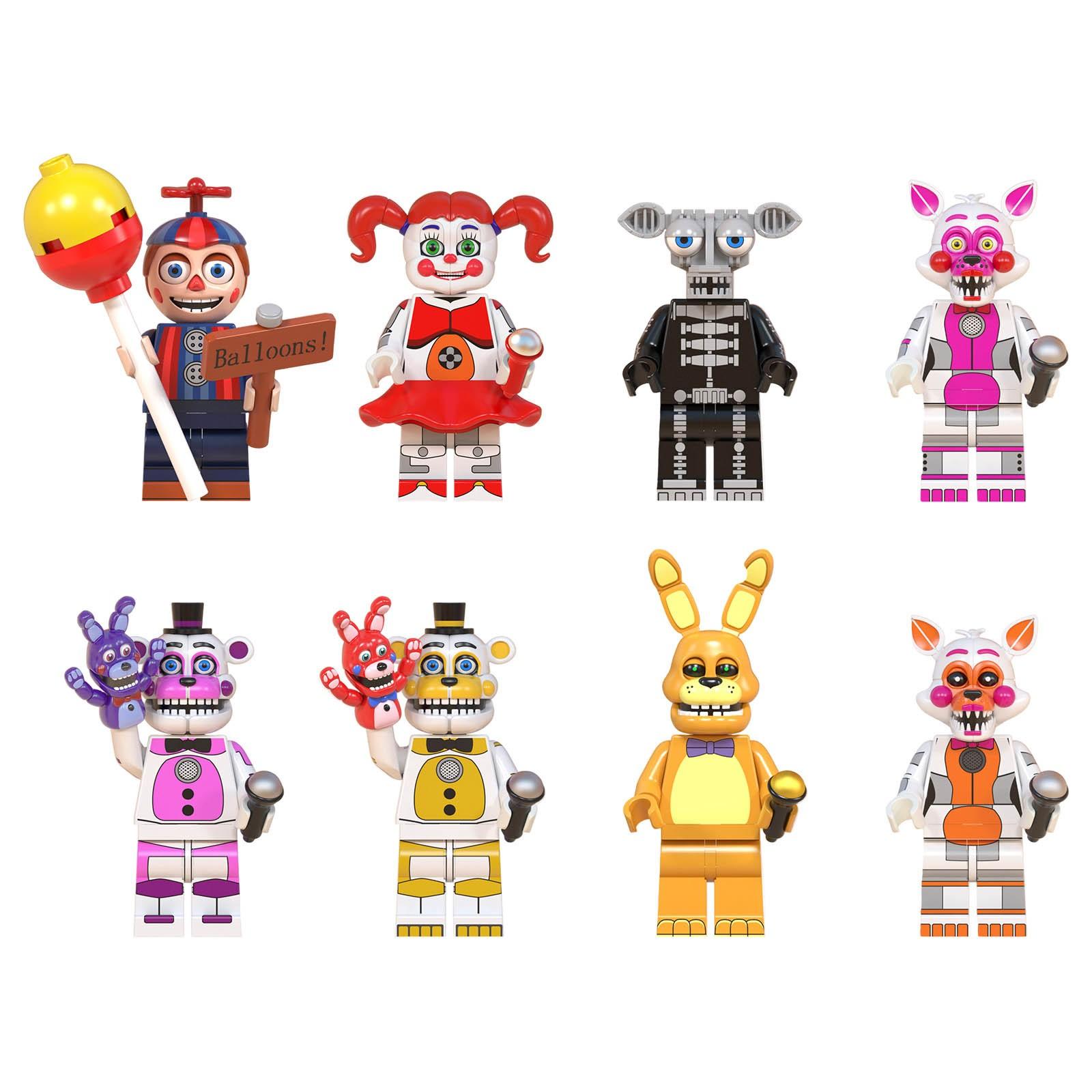 

8 шт. Детские строительные фигурки Игрушки Мелкие частицы Строительные аксессуары Фигурки One Size