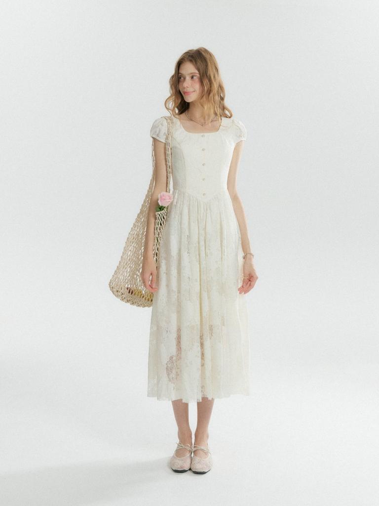 Sinseuden Flua Lace Long Dress