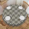 Daisies Checkerboard Flora Round Tablecloths 60 Inches Table Covers for Parties Table Cloth