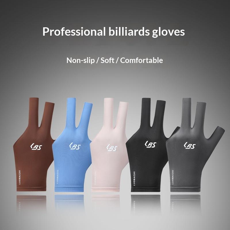 1Pc Left Right Hand Billiard Gloves Open Three Finger Non-Slip Wear Resistant Snooker Pool Gloves Billiard Training Glove