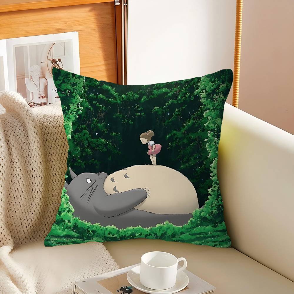 Anime N-Neighbor T-Totoro Pillow Case Throw Pillow Chair Seat Cushion Nap Pillows Cushion Seat Soft Pad Pillow Sofa Cushion