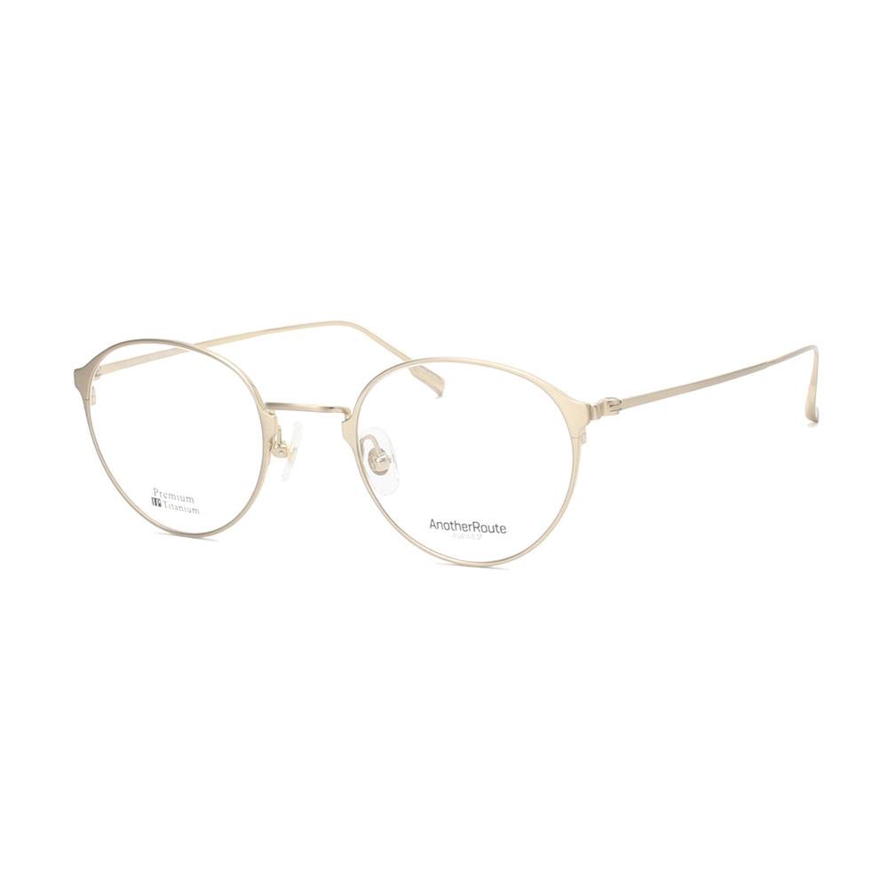 Eonadeoluteu Titanium Eyeglass Frame Charme 7G Round Lightweight Glasses Gold Frame Wire Frame