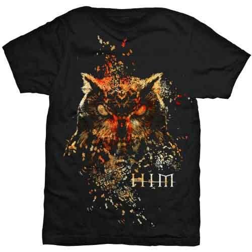 Him Owl Colour T-Shirt Black New XXL