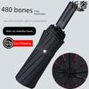 480-Rib Storm-Resistant Umbrella, Enlarged and Thickened, Reinforced Automatic Umbrella, Foldable Sunshade Umbrella for Men and Women, Sun Protection