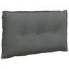 Back Cushion Dark Grey 80 X 19 X 50 Cm Fabric
