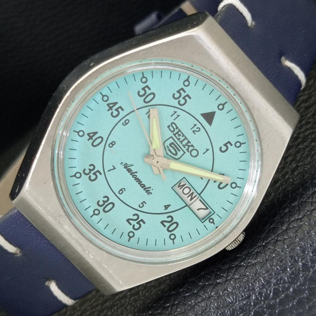 

ЯПОНИЯ ВИНТАЖ SEIKO 5 АВТОМАТИЧЕСКИЕ 6309A МУЖСКИЕ ЧАСЫ С ЦИФЕРБЛАТОМ МОРСКОГО ЗЕЛЕНОГО ЦВЕТА a701560-5 R206b-a701560