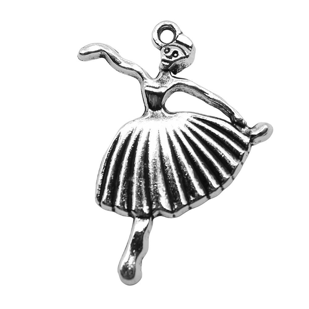 Dancing Boys Charms Girls Pendants For Dance Themed Jewelry Accessories Alloy