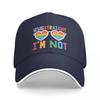 Lets Get One Thing Straight Im Not  funny gay Baseball Cap Trucker Hat Streetwear Bobble Hat FeUnisex Unisexs