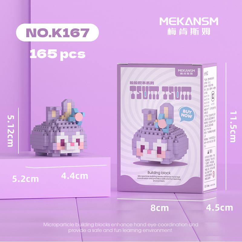 Disney Sanrio Mini Building Blocks Anime Figure Diamond Bricks Mickey Minnie Donald Duck Hello Kitty DIY Toys Festival Gifts
