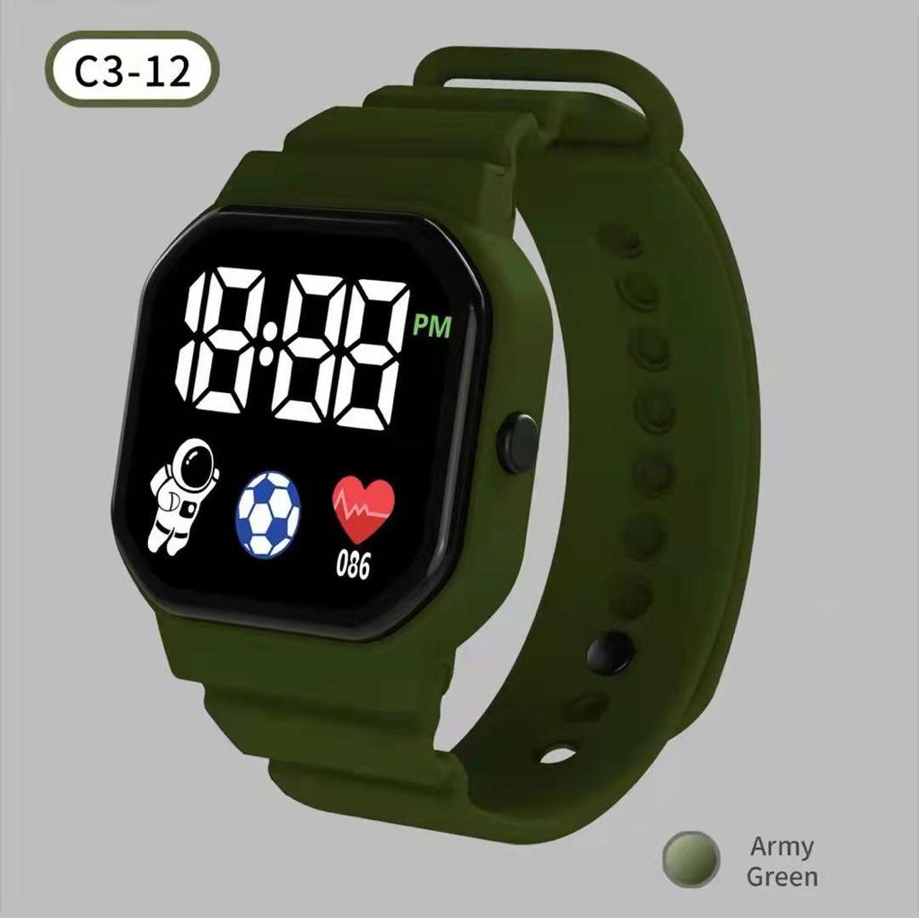 LED Astronaut C3-12 Fashion Digital Sports Watch for Students and Children