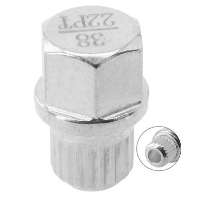 Wheel Lock Lug Nut 20x28mm 38/22PT Anti-theft Tire Screw New Replace Silver Tone Car Accessories Car Anti Theft