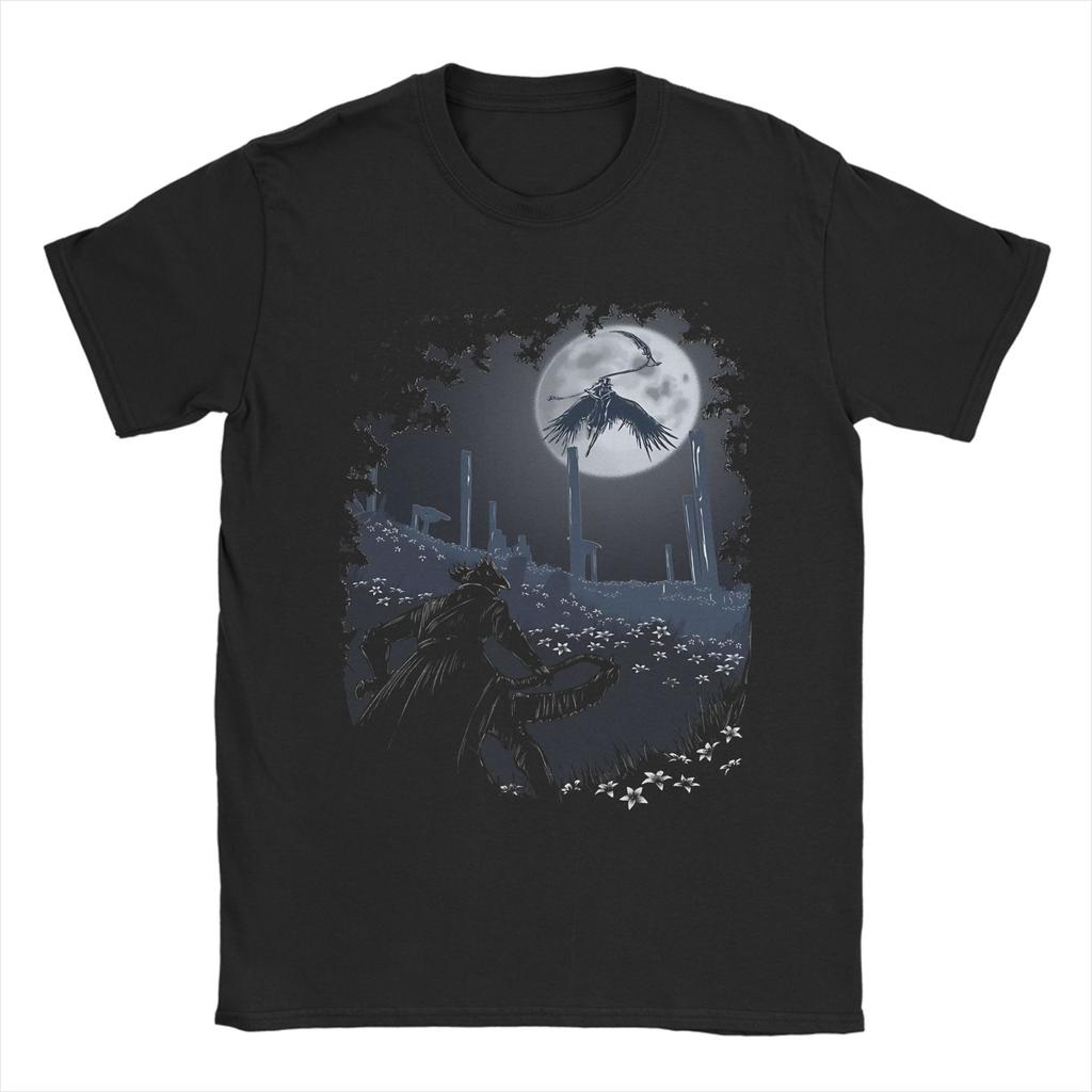 Unisex s Bloodbornes Dark Souls T Shirts Pure Cotton Clothing Vintage Short Sleeve Crewneck Tees Summer TShirt