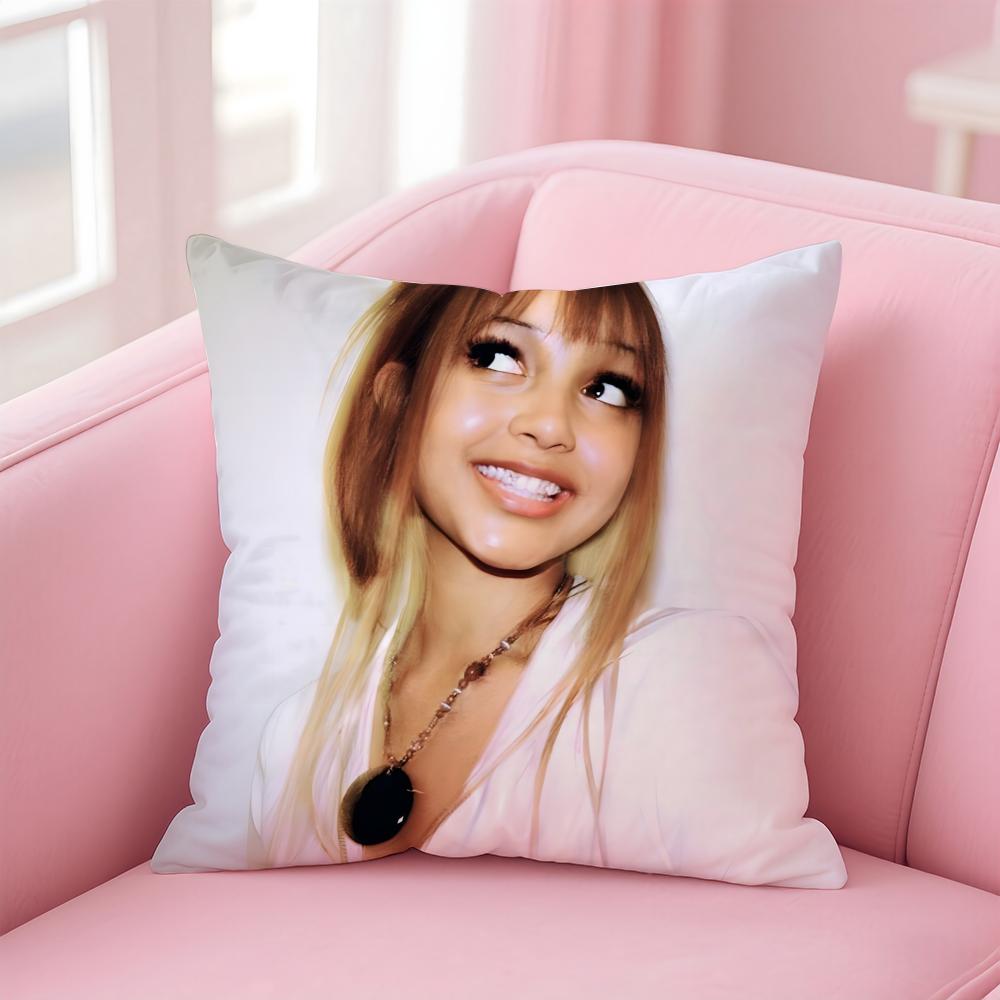 British Sexy Beautiful Singer PPink PPantheress Cushion Cover Pillow Case Soft Skin Friendly Fabric Concealed Zipper