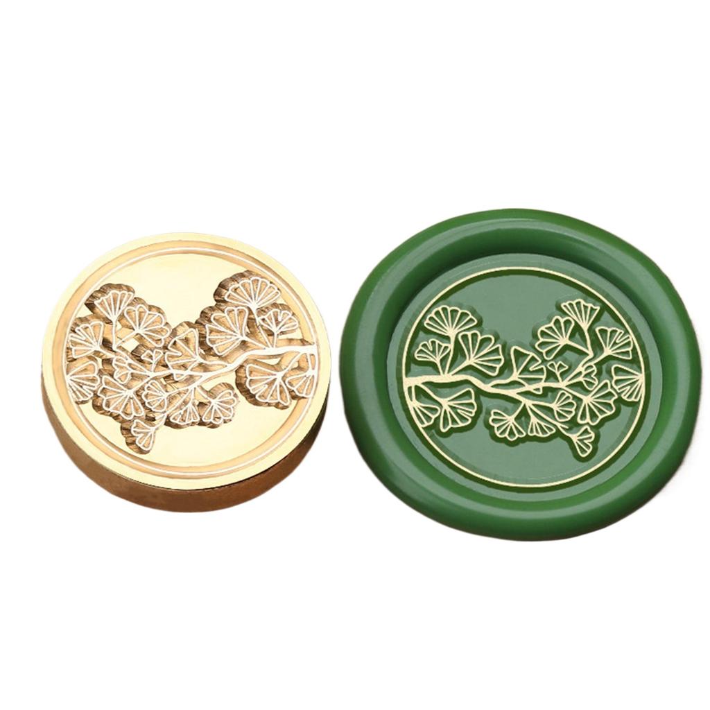 Plant Themed Seal Stamp Head Antique Embossed Sealing Stamp Head for Seal Envelope Invitation Decoration Scrapbooking
