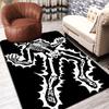 Electrified Skull Rug Floor Mat for Living Room or Bedroom Soft and Comfortable Carpet a Gift for Birthday and Holiday.MFF0918384