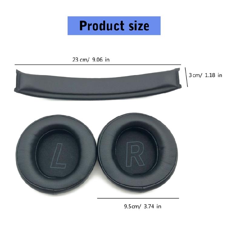 Ear Pads Sponge Cushions Replacement Elastic Cushions Earmuffs Head Beam Cover for Hecate G5BT Gaming Headphone