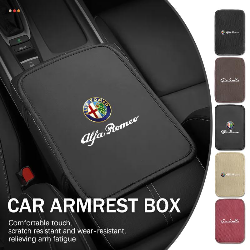 Car Armrest Mat Center Console Arm Rest Protection Cushion Storage Box Cover Pads For Alfa Romeo Giulietta 940 2010-2014 2015