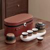 Guochao Travel Kung Fu Tea Set, Hand Grab Pot Cup, Business Festival Commemorative Leader Father Mid-Autumn Festival Gift