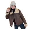 Women's 2024 Winter Lamb Wool Lapel Fur Coat