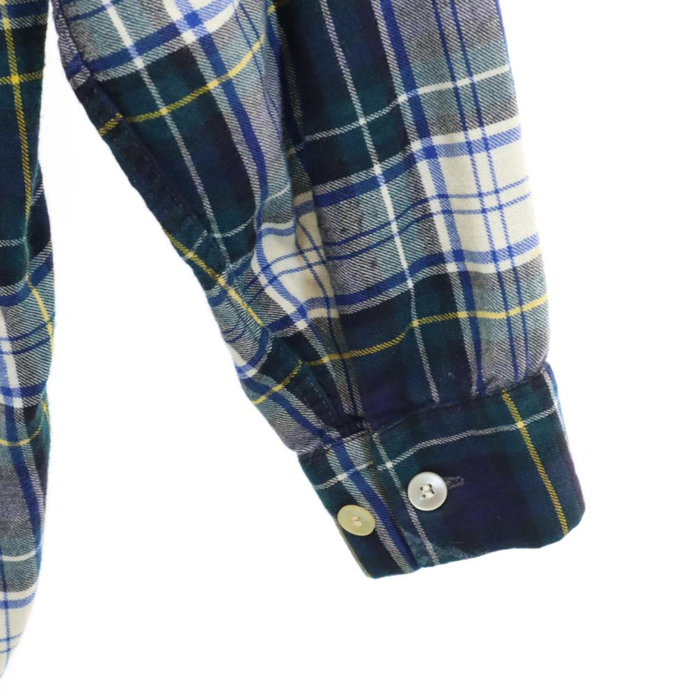 Deacon Brothers 60s 70s vintage Check Pattern Long sleeve Open collar shirt Men's Used