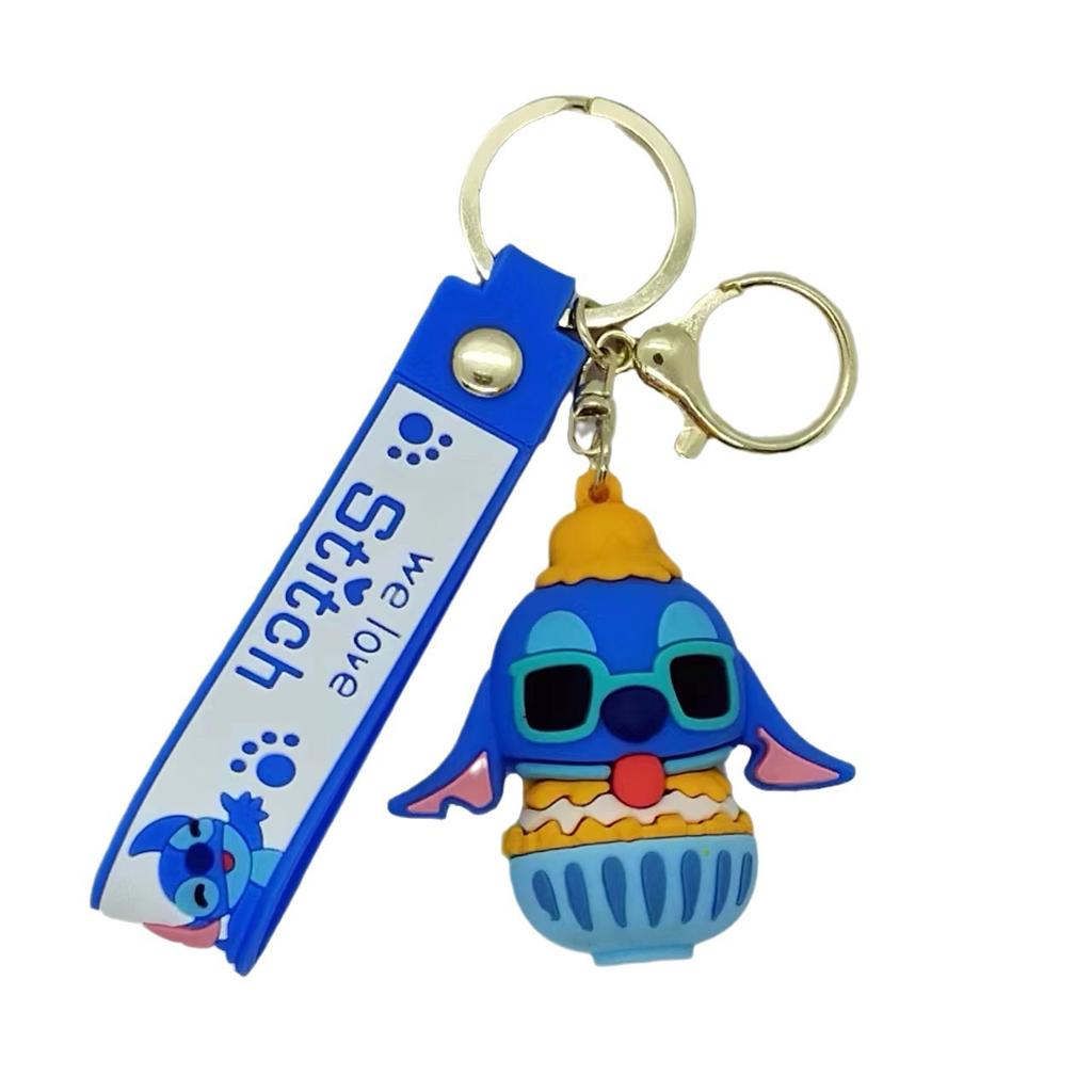 Creative Cartoon Stitch Doll Keychain Bag Car Keychain Accessories Gift Wholesale Fashion Toys Anime Cartoon Frind