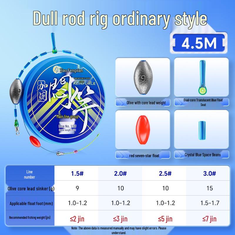 

Светящийся набор лески для ночной рыбалки - Устойчивый к течению, Не требует регулировки Size 2.5