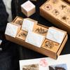Vintage Flower Seal Set Wood Scrapbooking Seal Decorative Accessories Account Stamp  Scrapbooking