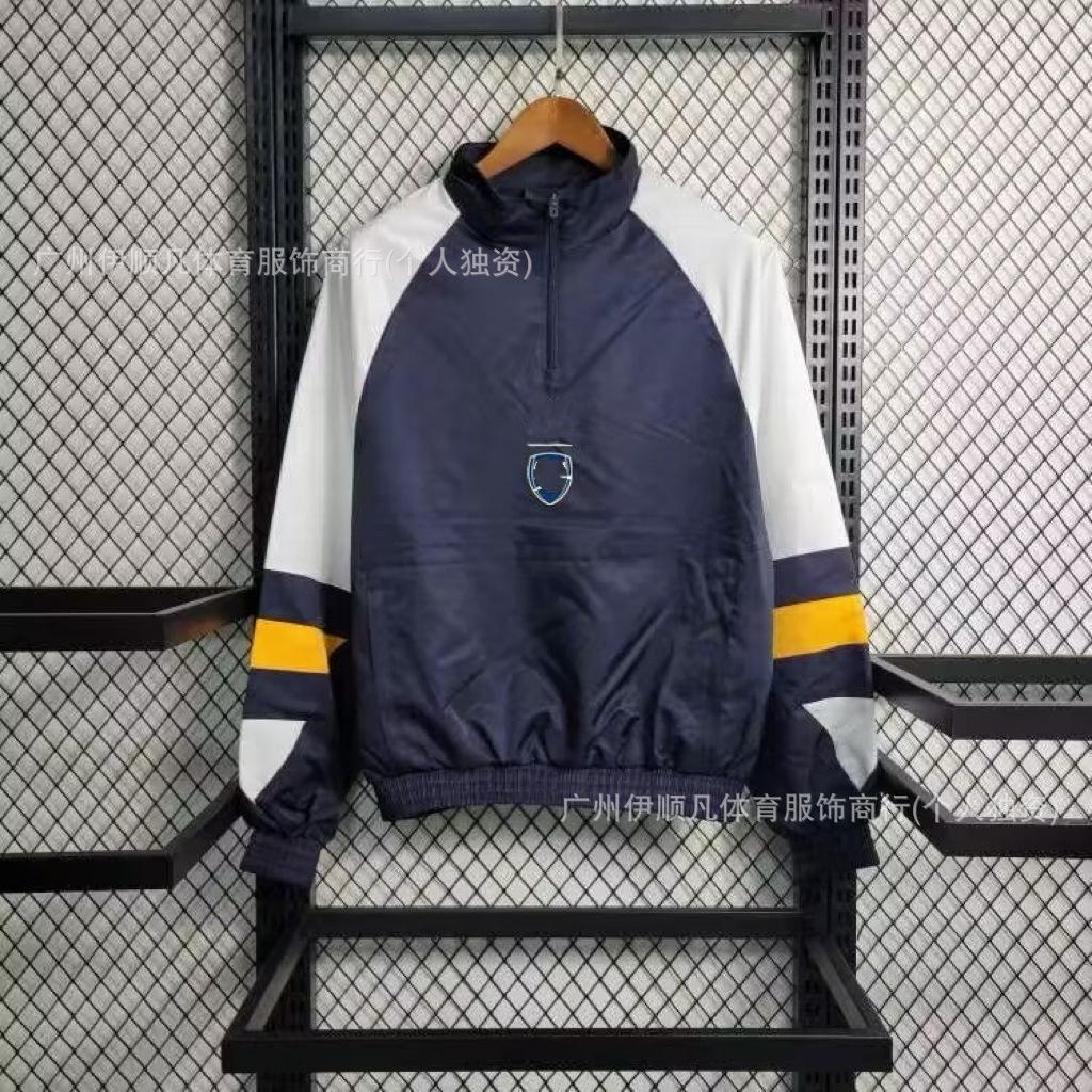 Popular Semi-pull Single-sided Trench Coat Brazilian League Argentina, Juventus Embroidered Jacket Appearance Uniform