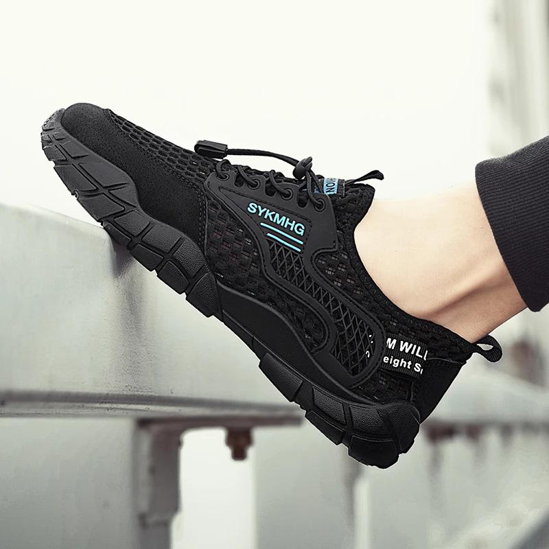 Water Shoes Men's Casual Walking Mesh Breathable Outdoor Professional Non-Slip Durable Wading Sports Sandals Tenis Para Hombre