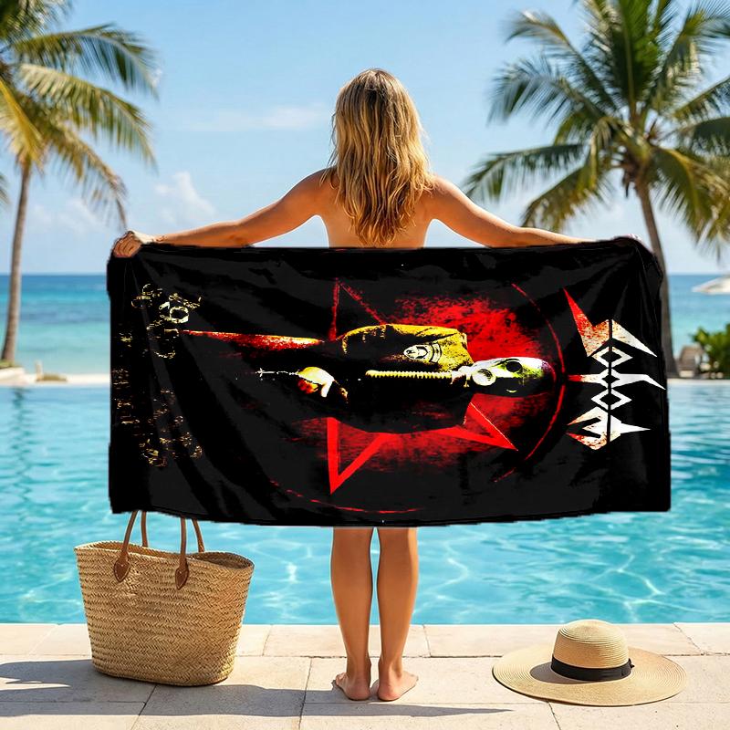 Sodom Band Fashion Beach Towel: Ideal for Summer Adventures Soft, absorbent and quick drying suitable for swimming and bathing