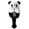 Driver de Golfe Animal Panda Número Preto Material Pelúcia BRA-VORA Capa de Cabeça, Design, 1, e Branco,