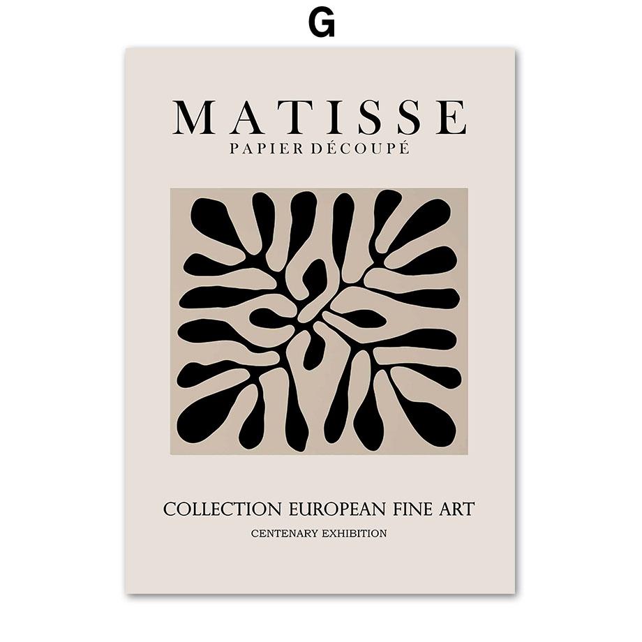 Abstrakt Matisse Picasso Ansikt Due Blad Nordiske Plakater og Maleri Trykk Veggkunst Lerret Veggbilder for Stuedekor