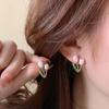 Korean Style Tulip Silver Stud Earrings: S925 Sterling Flower Design for Women