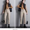 Women's Fleece-Lined Jeans High-Waist Slim Plus Velvet Harem Jeans Autumn and Winter Stretch Skinny Jeans