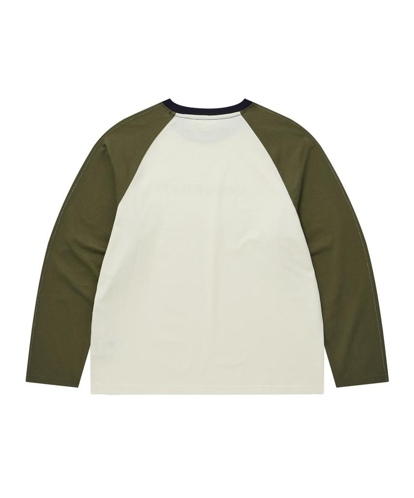 COVERNAT WOMAN Cooper Logo Raglan Long Sleeve Cream