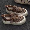 Flat Women's Sports Shoes Casual Leopard Print Fashion Brand Ankle Boots Loafers Winter Women's Casual Travel Sneakers