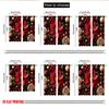 Set Of 2 Flat Printing Merry Christmas Curtains Poinsettia Berries Ornaments Digital Printed Polyester Drapes Spring Curtain Made