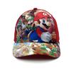 Super Mario Bros Pattern Kids Baseball Cap With Cotton Material And Sun Block For Outdoor Activities
