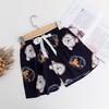 Women's Summer Cotton Silk Drapey Floral Shorts with Elastic Waist