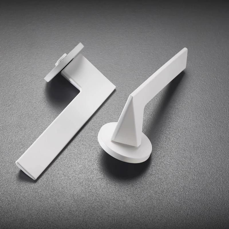 White Bedroom Door Lock, Silent Split Lock, Household Wooden Door Handle Lock